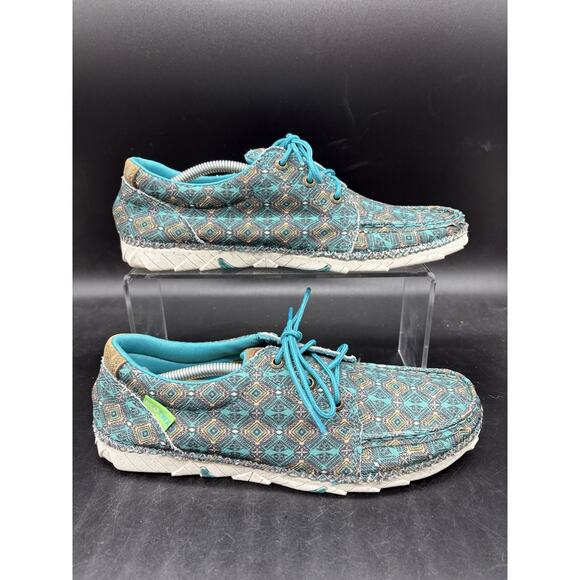 Twisted X Casual Shoes Womens EcoTWX Turquoise Multi WZX0002 size 8M - Picture 1 of 7